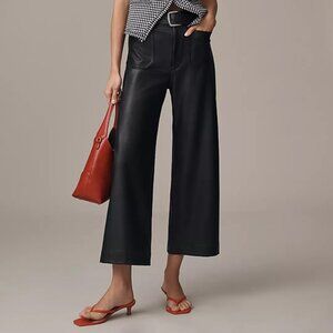 Anthropologie Maeve Colette Leather-like Pants -34